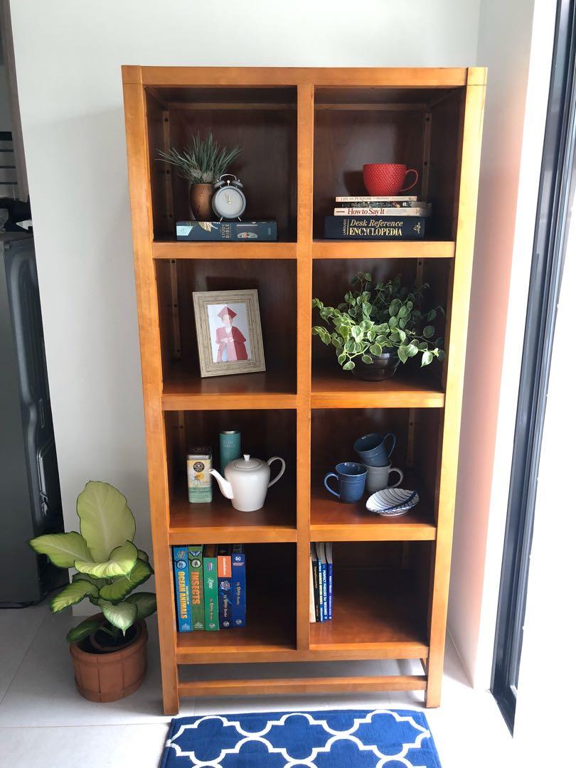 8 cube wooden book shelf, Furniture & Home Living, Furniture, Shelves