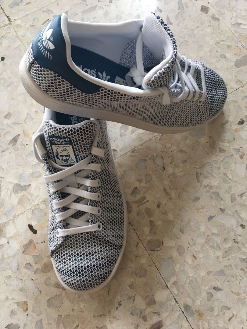 Adidas Originals Stan Smith Mesh Sneaker Men s Fashion Footwear Sneakers on Carousell