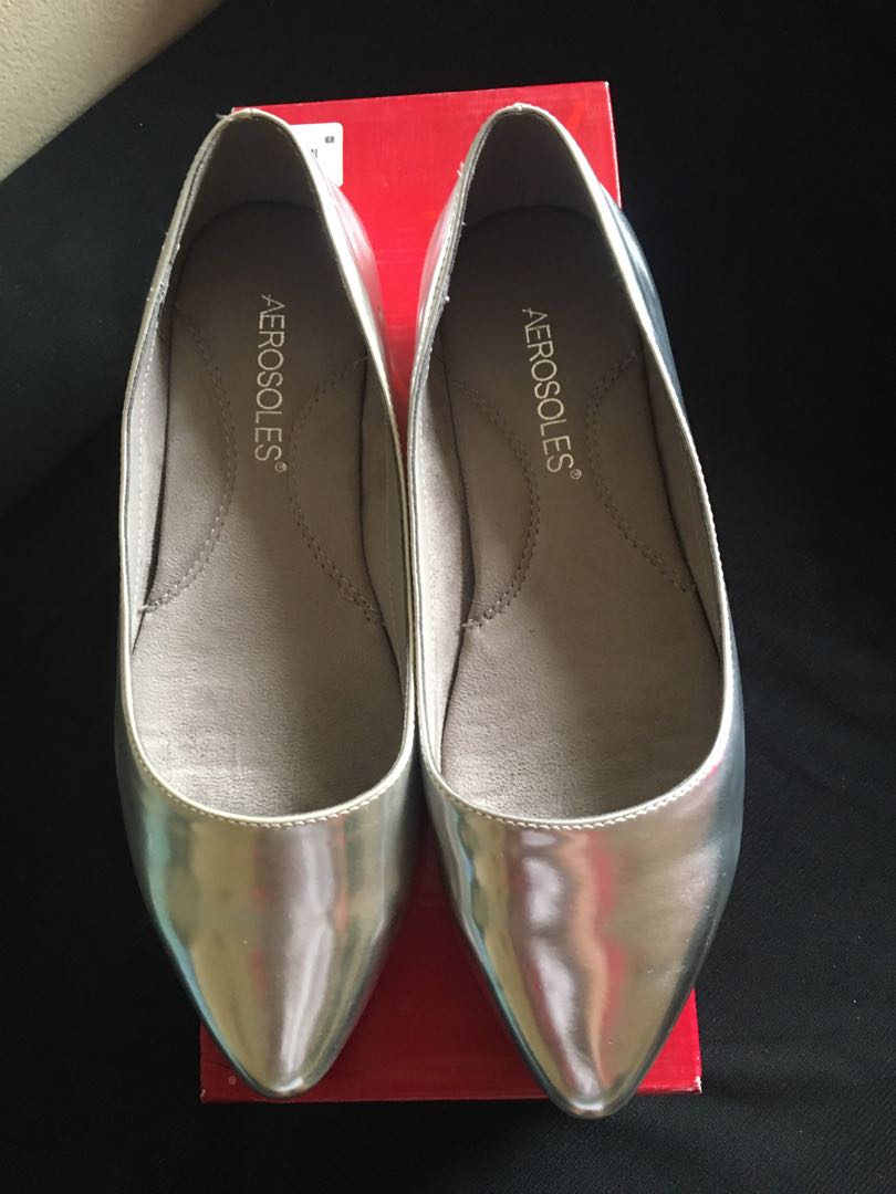 aerosoles silver flats