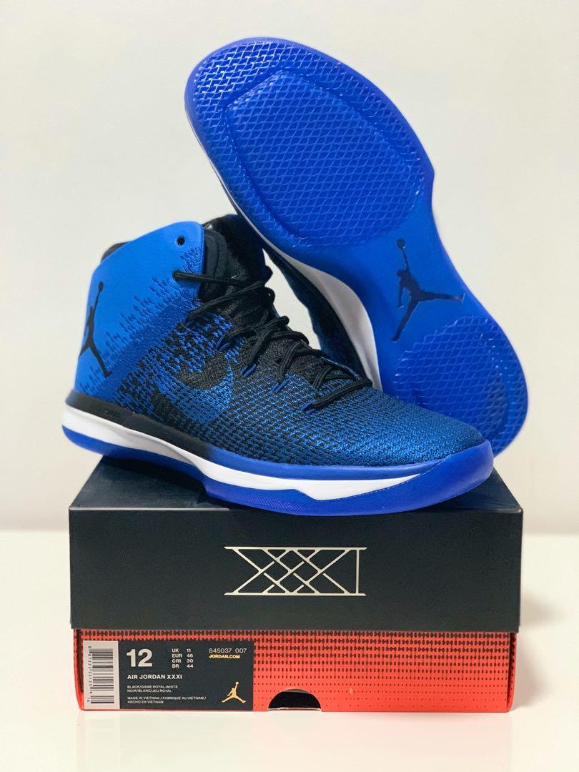 Air Jordan 31 Royal Men S Fashion Footwear Sneakers On Carousell Air Jordan 31 Royal Men S Fashion Footwear Sneakers On Carousell