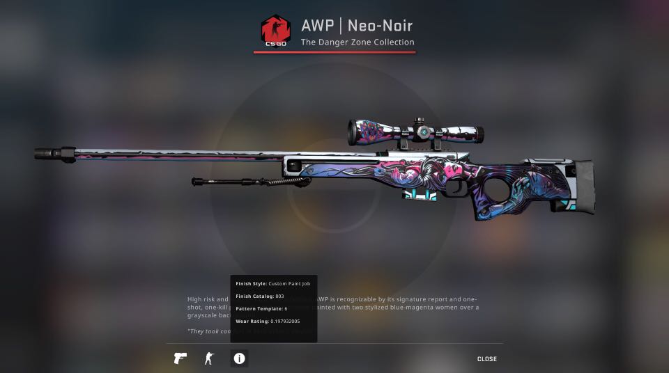 blåhval strømper kit Awp neo-noir FT, Video Gaming, Gaming Accessories, Game Gift Cards &  Accounts on Carousell