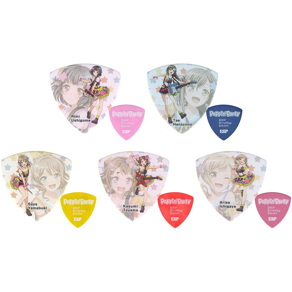 BanG Dream X ESP Guitar Picks Hobbies Toys Memorabilia