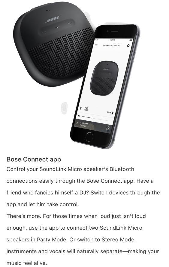 soundlink micro app