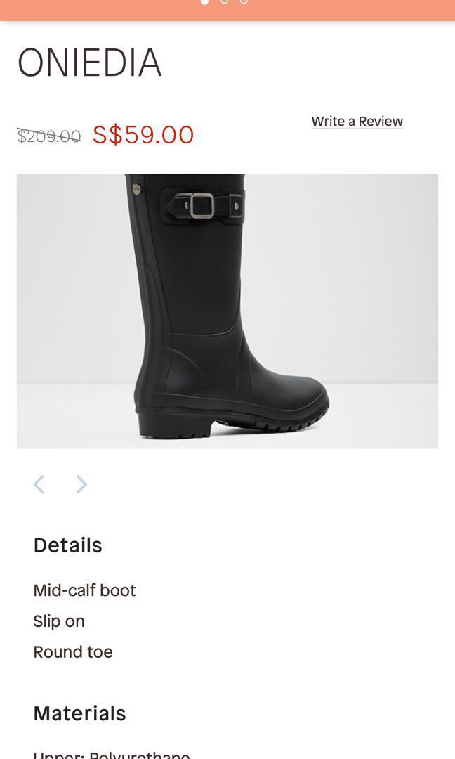 Aldo mid calf boots Waterproof 