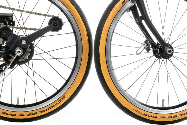 Brompton Schwalbe One Folding Tyre - Tan Wall - 16 x 1.35 Inch - 35-349  (not continental kojaks marathon)