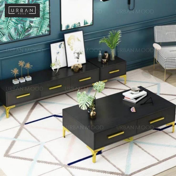 Christou Modern Luxury Tv Console Cabinet Furniture Shelves