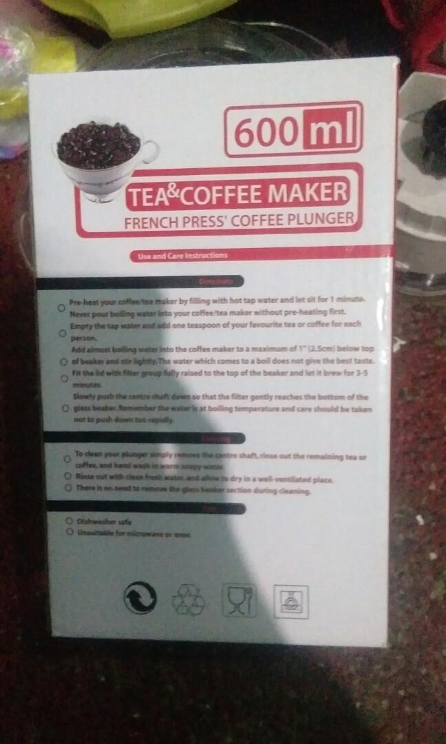 Coffee and tea maker (Category: Coffee Machines & Makers) located in Las Pinas. Submitted by mommys_koleksyon011 (Listing ID 265429261, Image 2). Description: Used once...coffee and tea maker... Wid freebies☺.