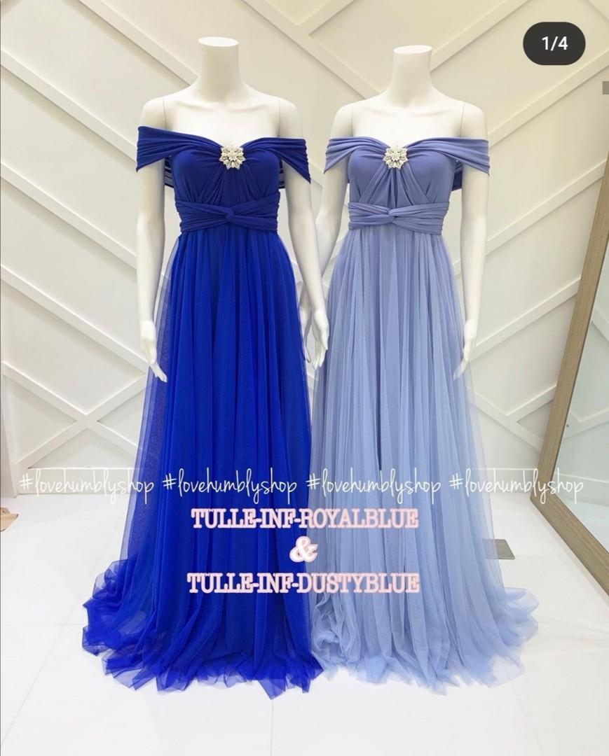 Infinity dress royal shop blue design