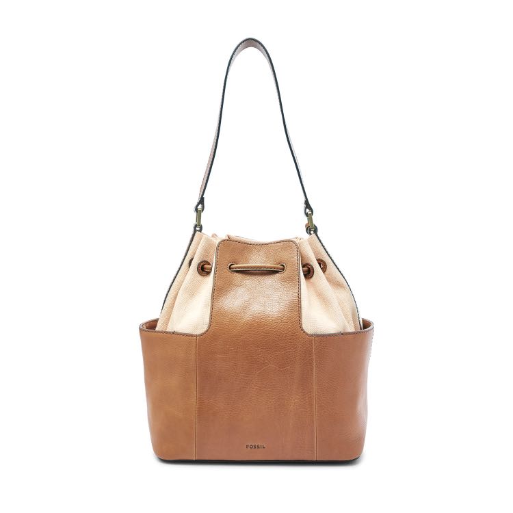 Original Fossil Cooper Bucket Tan HargaPadu Women s Fashion Bags Wallets Purses Pouches on Carousell