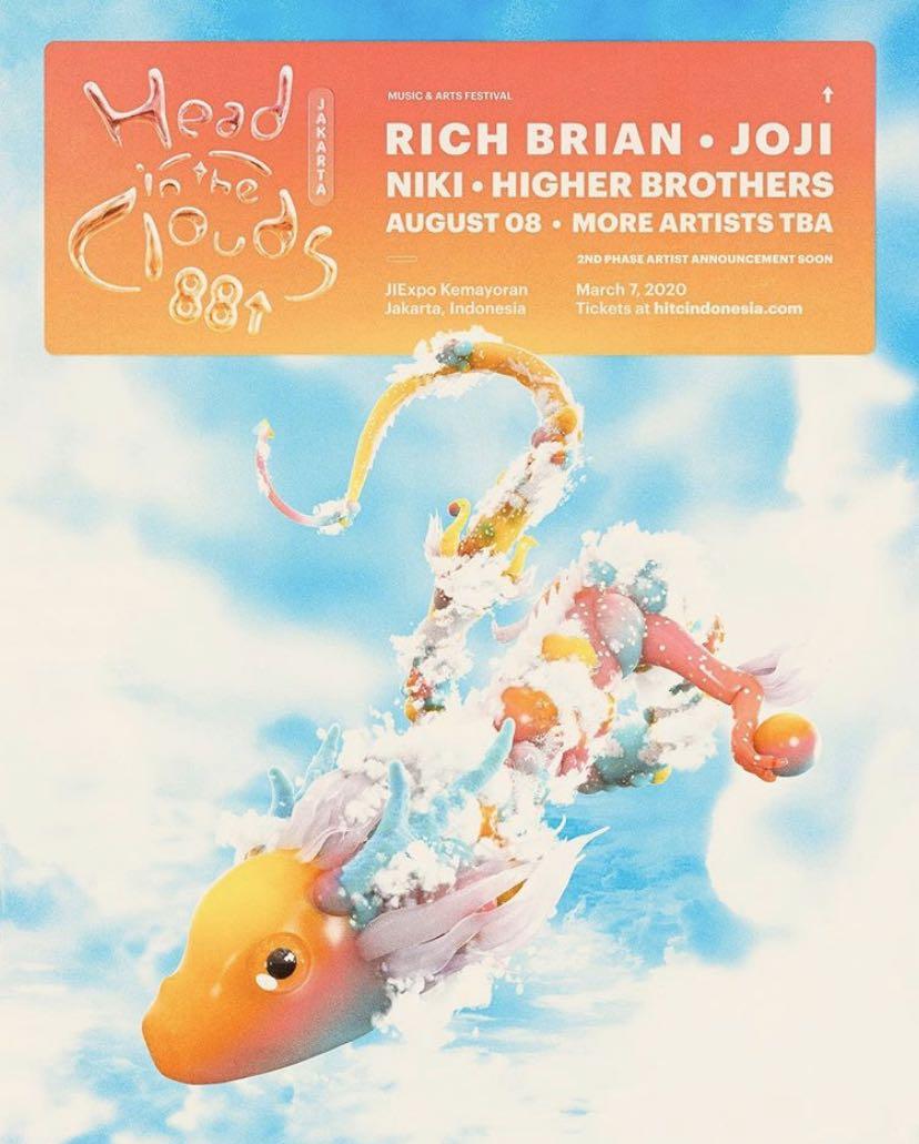 HITC (head in the clouds) GA PRESALE 2, Tiket & Voucher, Tiket Acara di Carousell