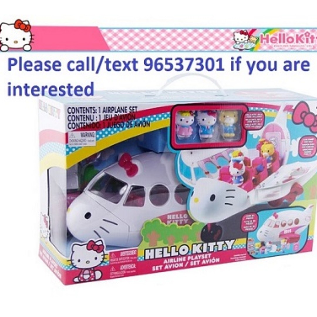 Hello kitty airline playset deals