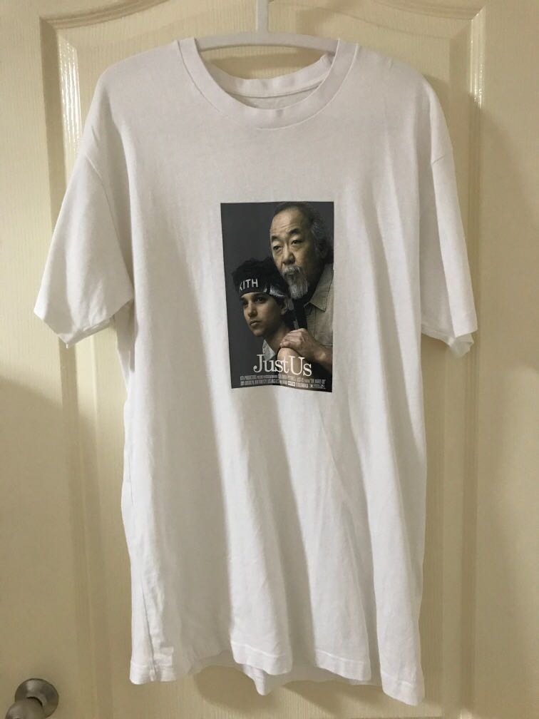 KITH TEE JUST US KARATE KID SIZE L Men s Fashion Tops Sets Tshirts Polo Shirts on Carousell