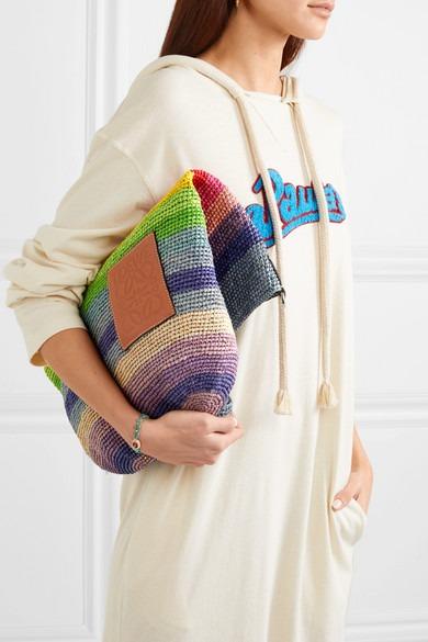 Loewe x Paula’s Ibiza Mini Slit Rainbow Anagram Tote Bag