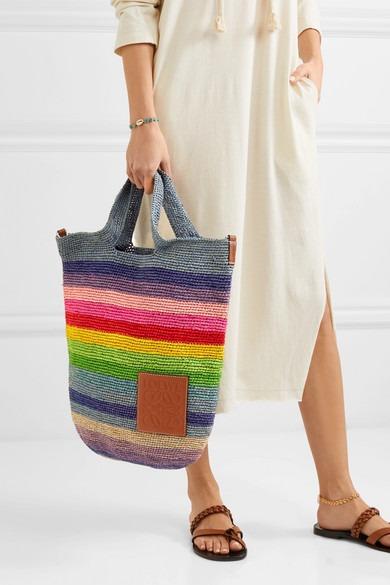 Loewe x Paula’s Ibiza Mini Slit Rainbow Anagram Tote Bag