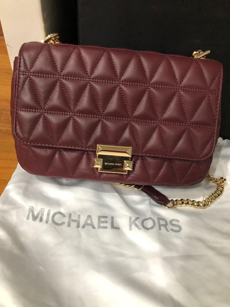 Michael Kors Wine red hand bag