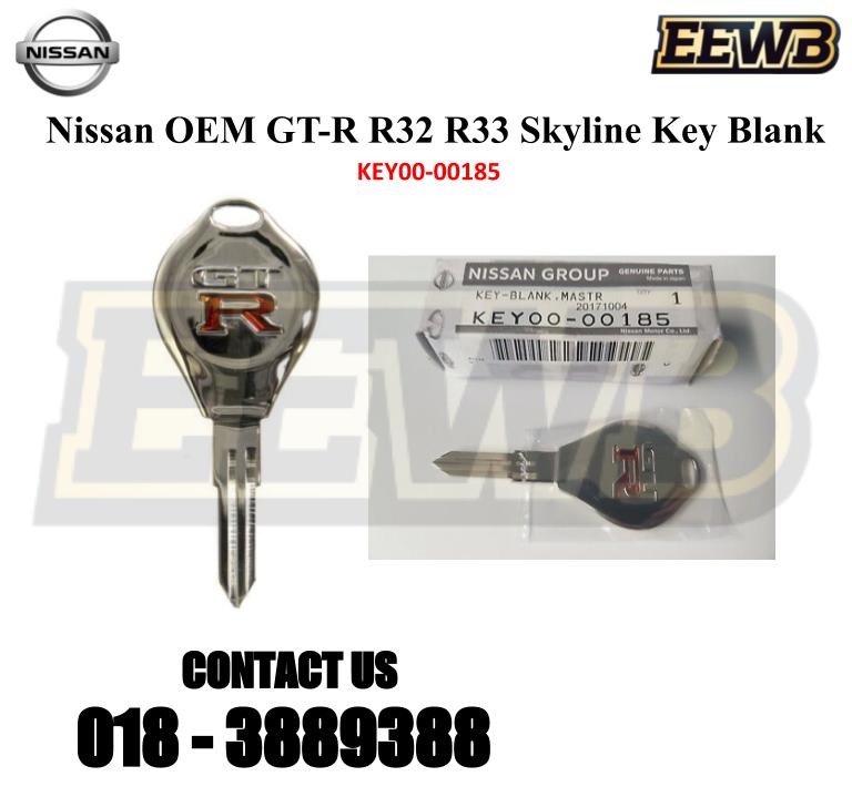 Purchase GENUINE Nissan Blank Metal Master Spare Key Set Of 2 KEY00-00066 In Shiga, Japan, For - Foto 13