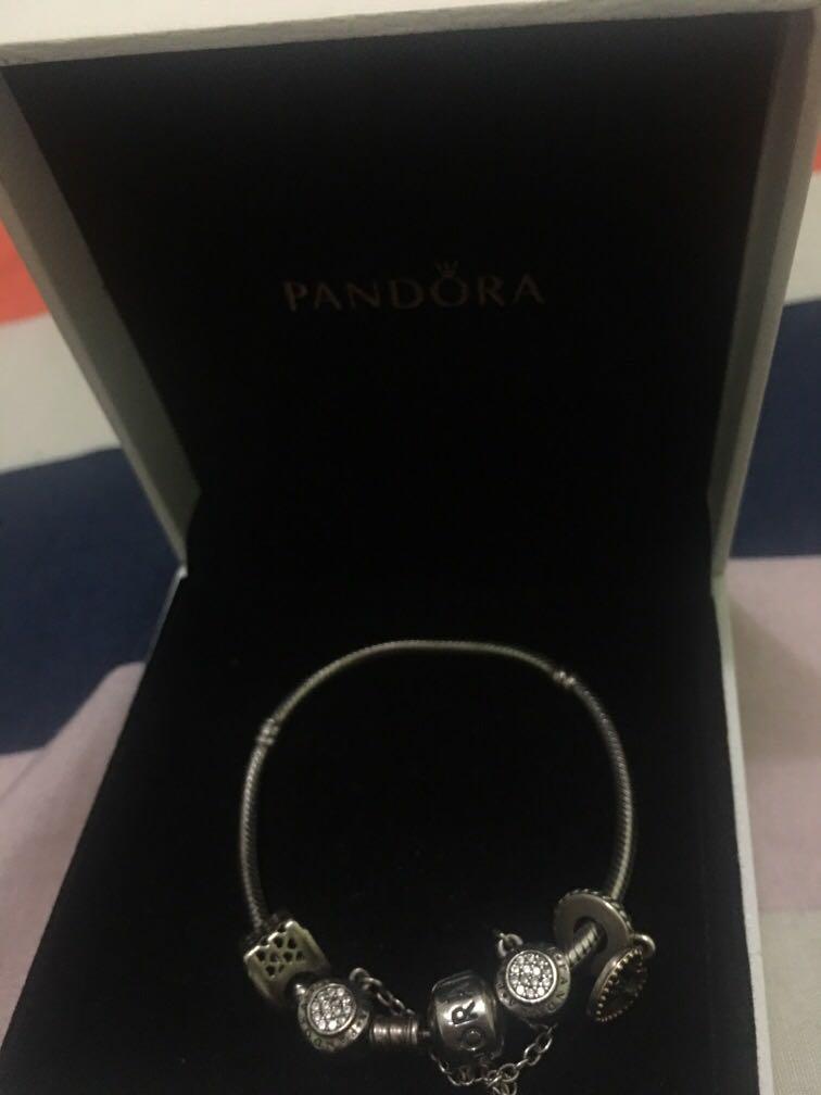 Pandora with charms (Category: Bracelets) located in Marikina City. Submitted by fatsy2778 (Listing ID 265536167, Image 1). Description: Repriced!!.