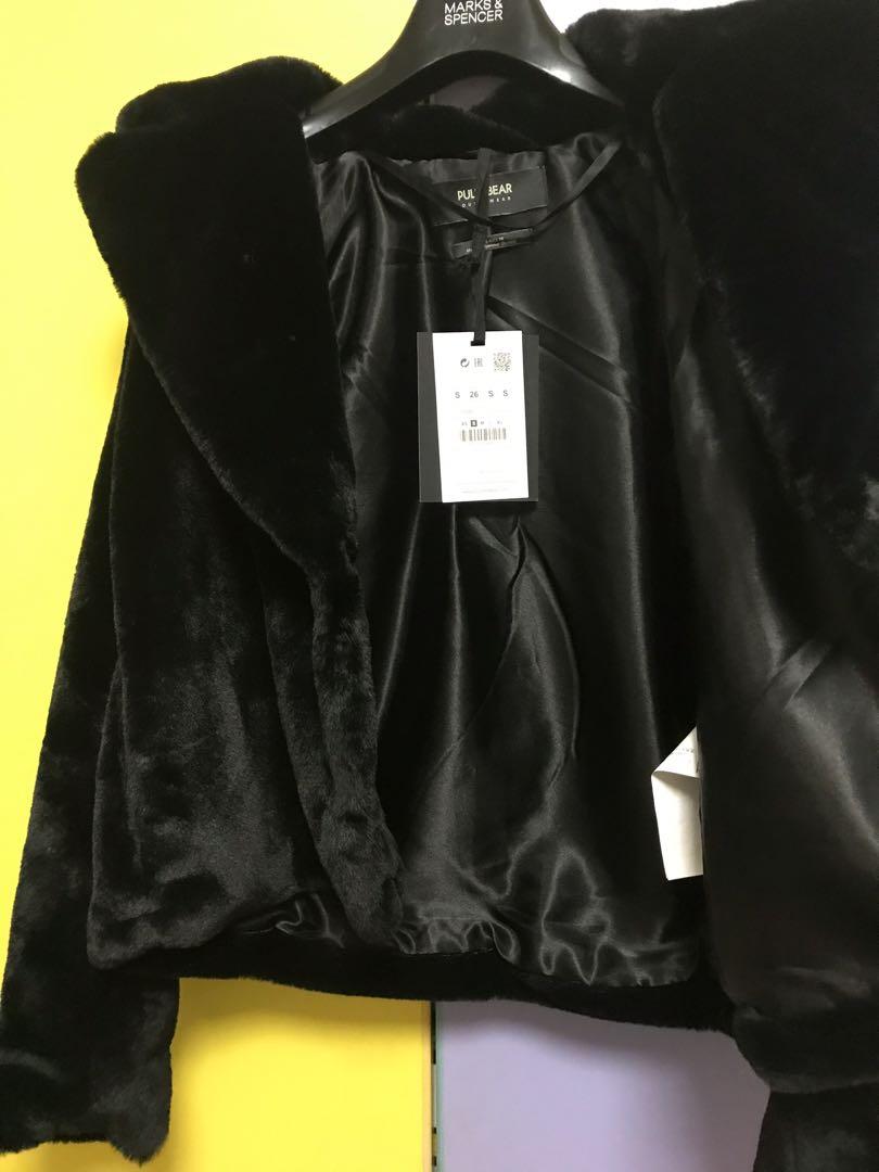 Pull and discount bear fluffy jacket