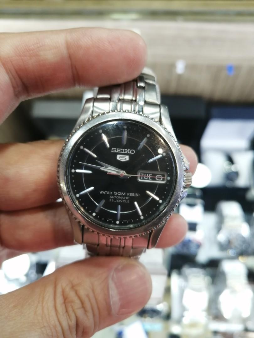 Vintage Made in Japan SEIKO 5 Automatic 23 Jewels 50M Resist Dial  , Men's Fashion, Watches & Accessories, Watches on Carousell