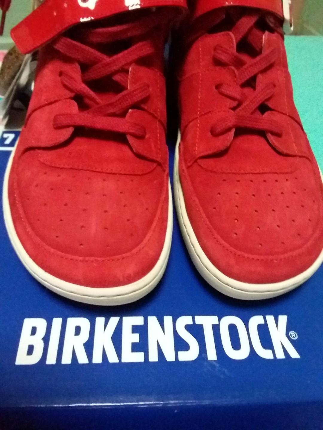 SPICY Red Suede High Cut Sneakers