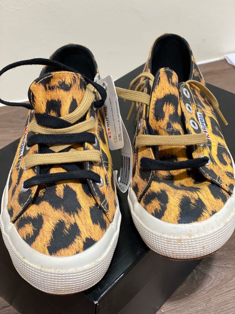 superga leopard print shoes