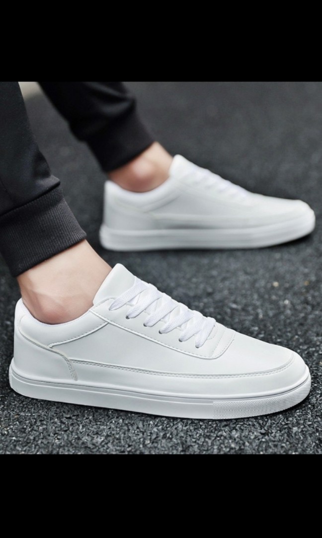 white sneakers low top