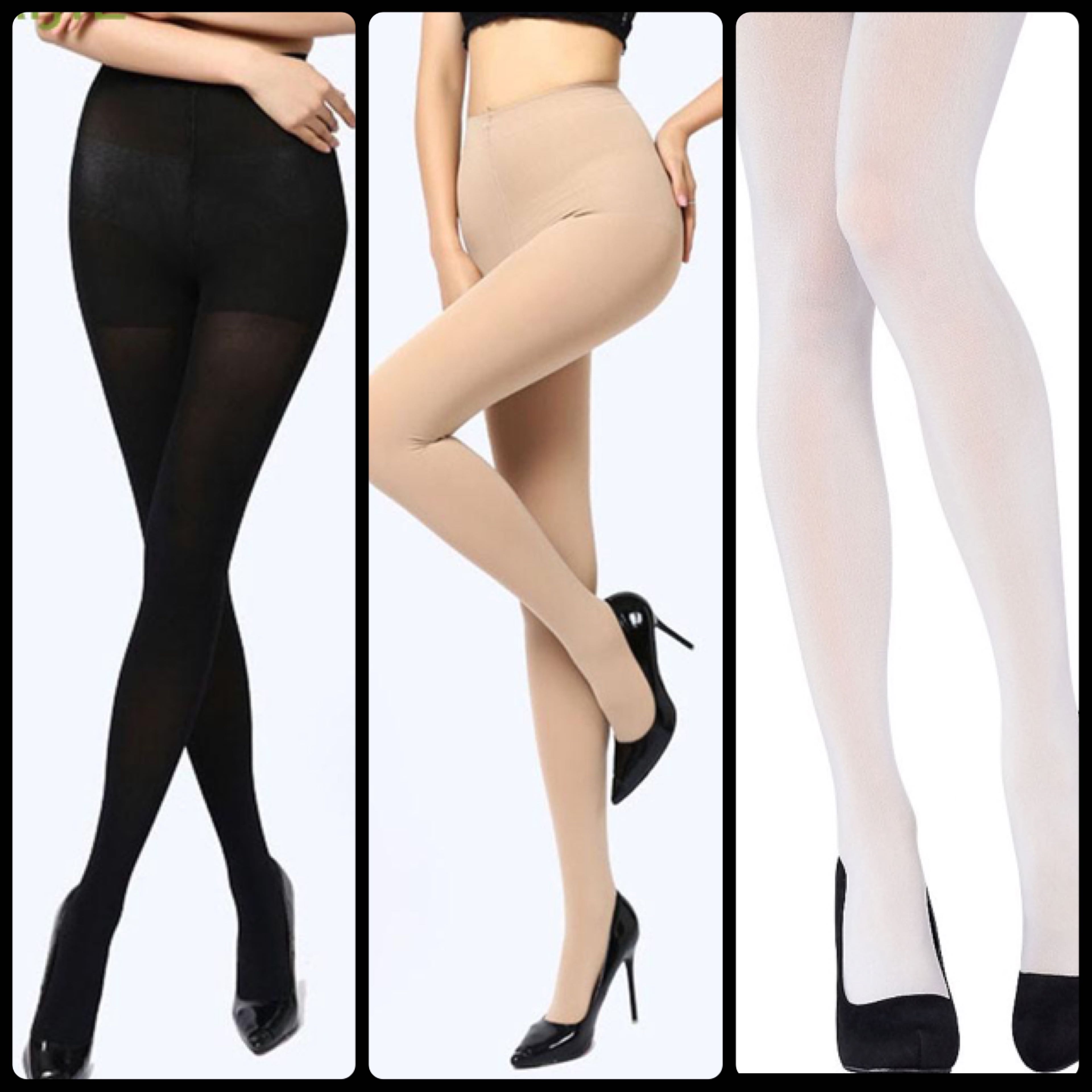 Opaque shop footed tights