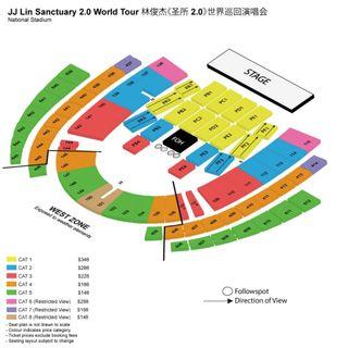 [CAT 1 - Section PB1 - Row 28] Saturday JJ LIN SANCTUARY 2.0 WORLD TOUR