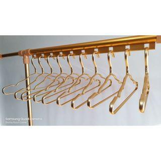 Executive Rose Gold NO SWAY Clothes Hanger Rack with Free Make-Up Pouch