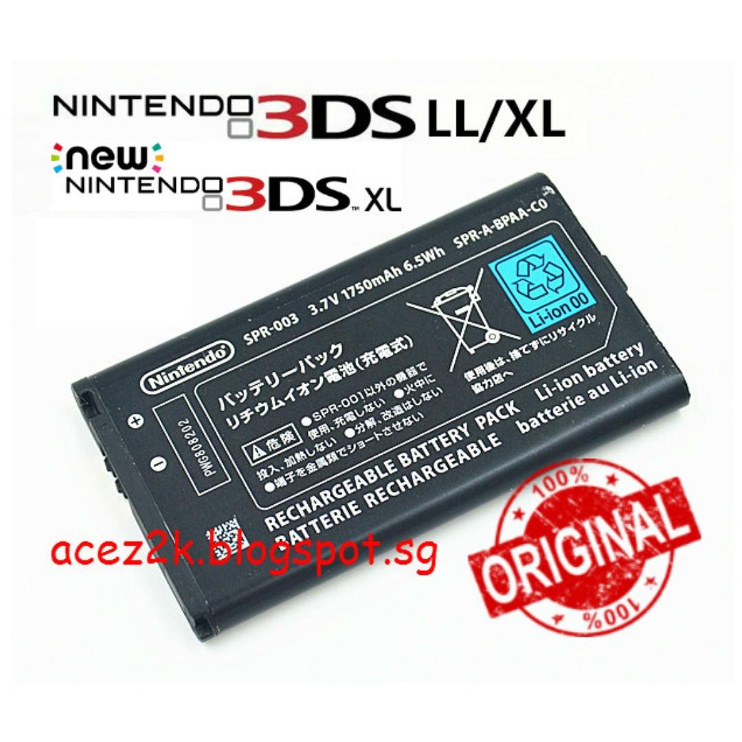 3d5524 New Old 3ds Xl Authentic Nintendo Rechargable Battery Toys Games Video Gaming Gaming Accessories On Carousell
