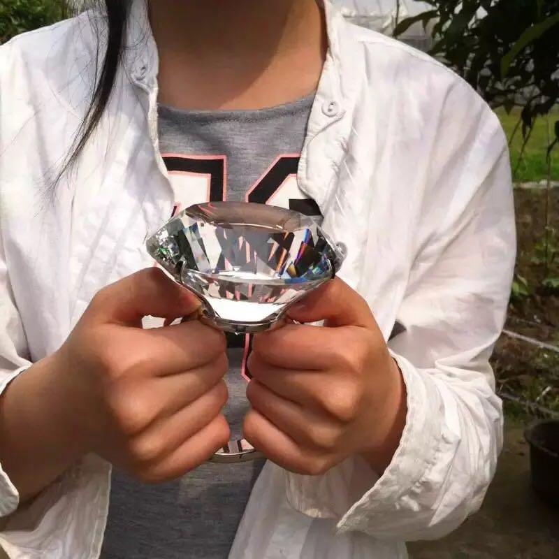 Giant plastic clearance diamond ring