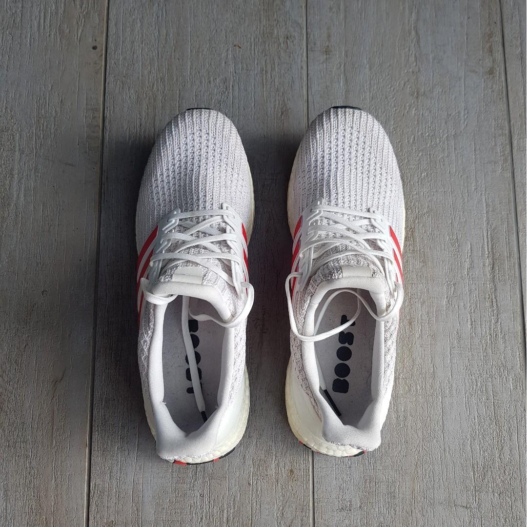 Ultra boost 19 cloud white active red sale
