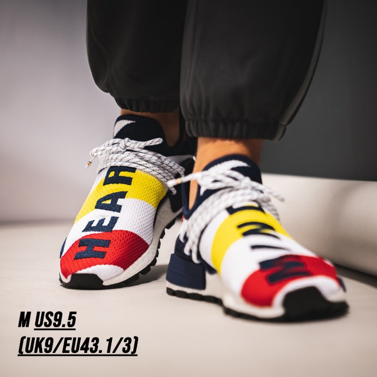 adidas x pharrell williams x billionaire boys club bbc nmd human race scarlet multicolor