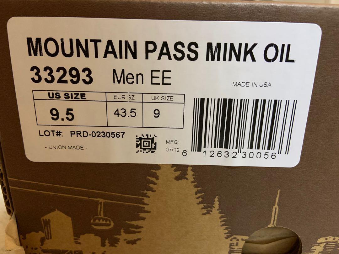 Danner mountain sales pass mink oil