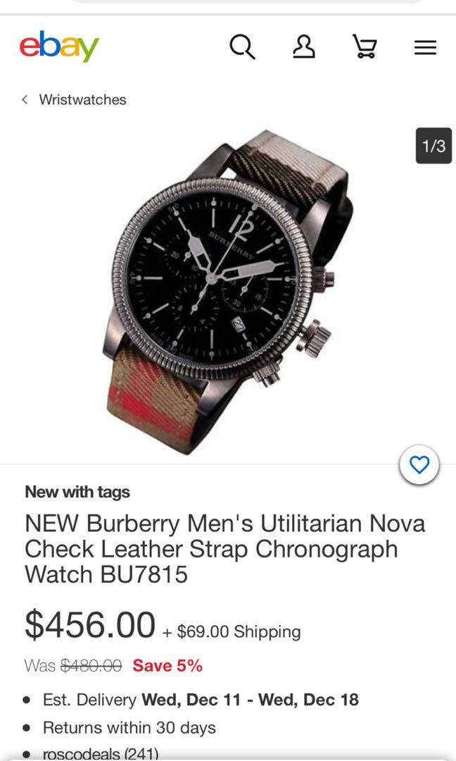 Burberry watch sales bu 7815