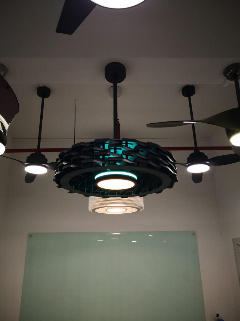 Bladeless Ceiling Fan Home Appliances Cooling Air Care On