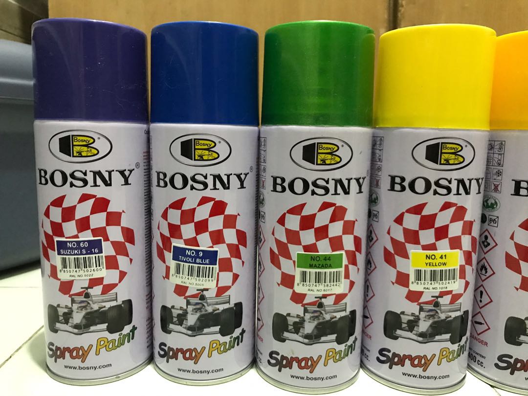 bosny spray paint metallic colors
