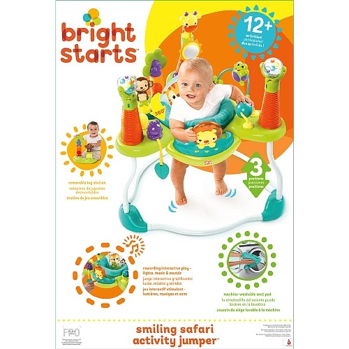 bright starts smiling safari activity jumper