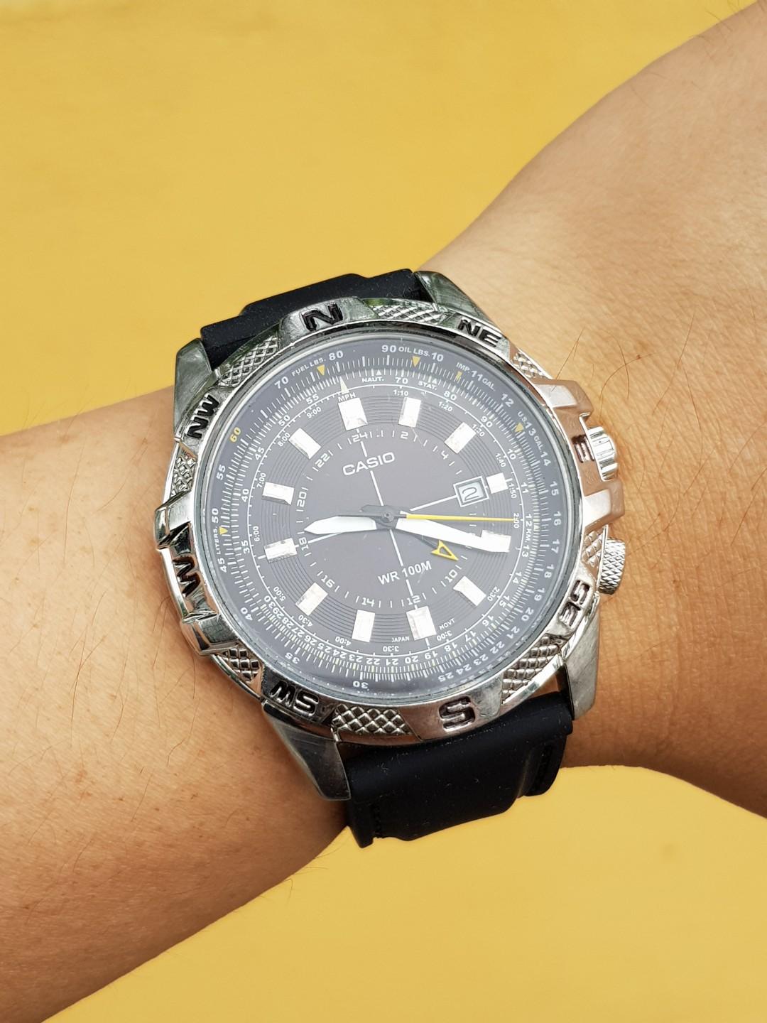 Casio GMT compass 100M (100 Authentic), Men