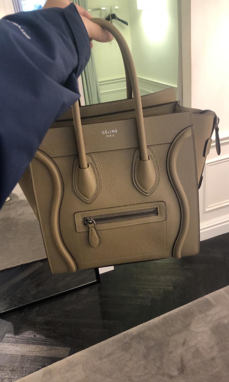 celine micro luggage dune