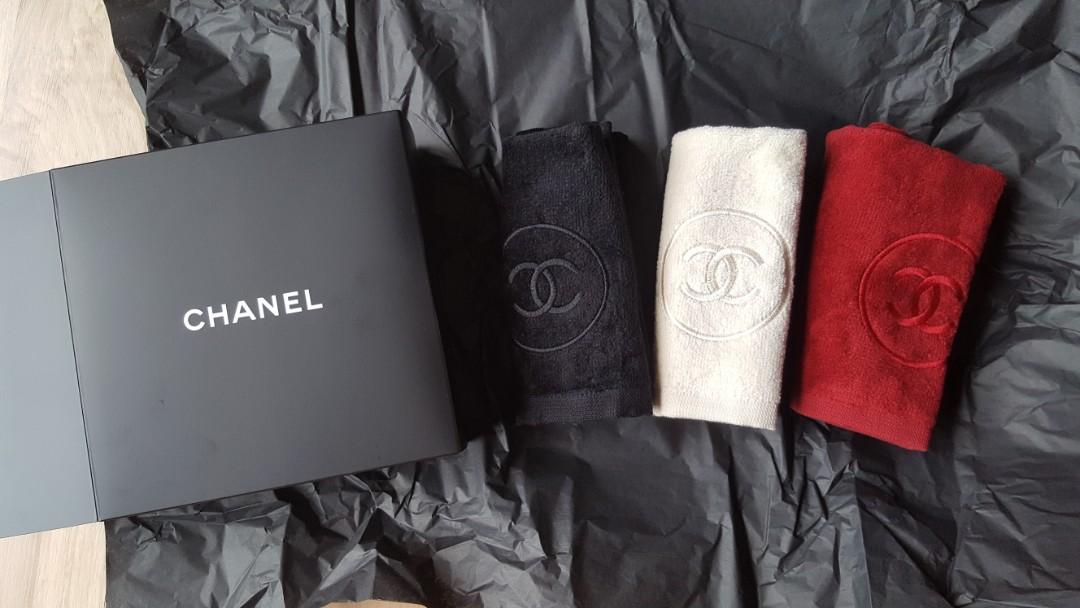 Chanel Hand Towel Set of 3, Women's Fashion, Watches & Accessories