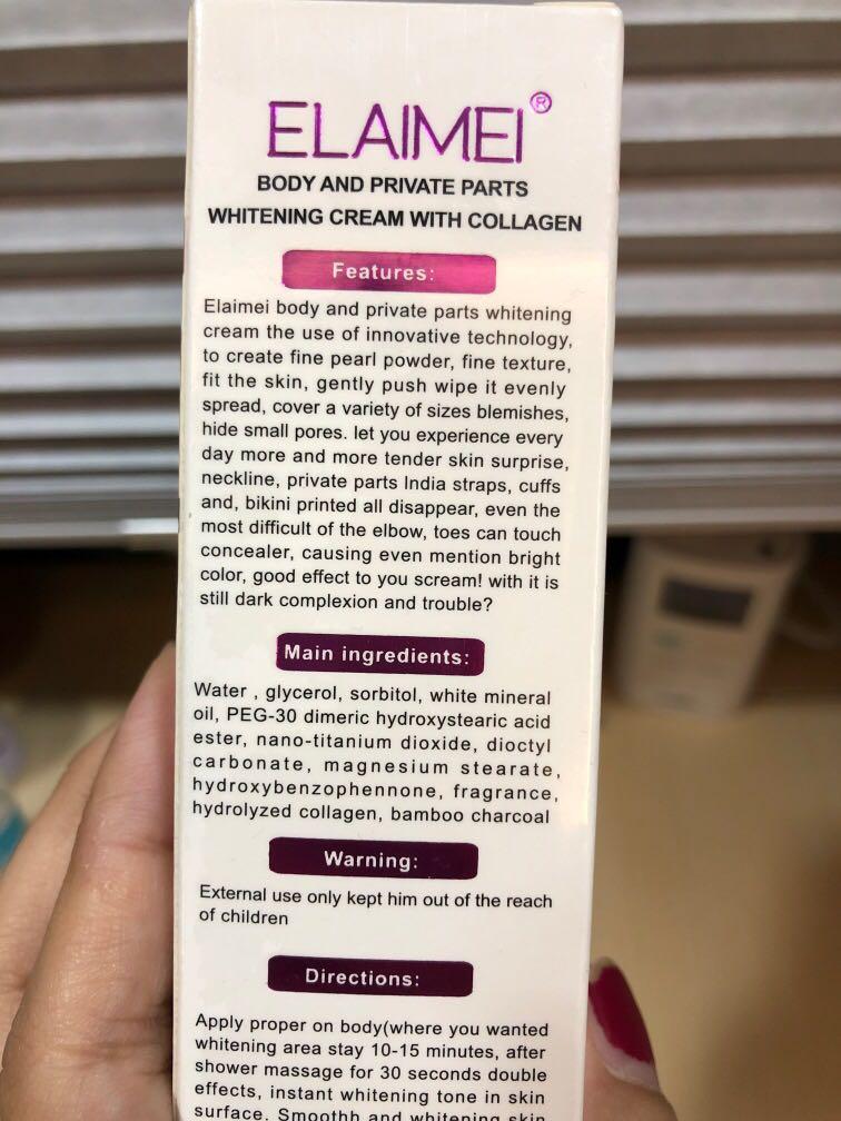 Elaimei Whitening Cream, Beauty & Personal Care, Bath & Body, Body Care