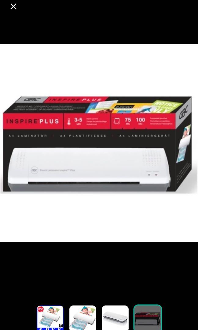 GBC Lamination Machine.A4 Size.Model GBC Inspire Plus A4 Laminator