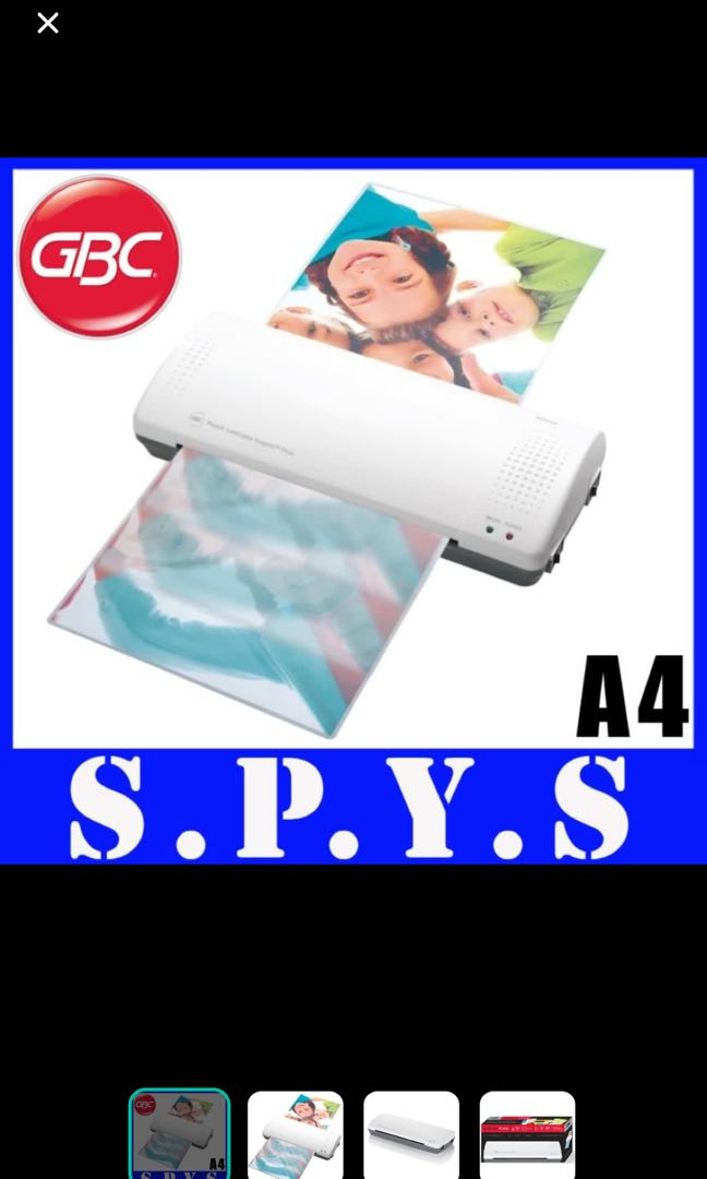 GBC Lamination Machine.A4 Size.Model GBC Inspire Plus A4 Laminator