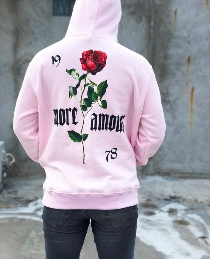 Hoodie H M More Amour Soft Pink