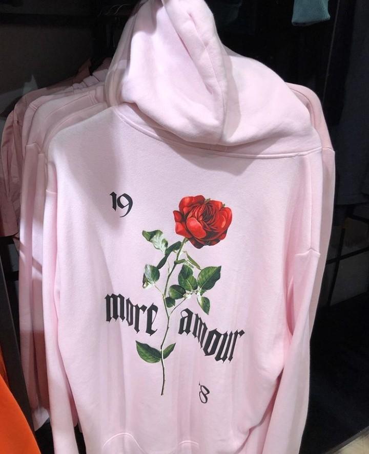 Hoodie H M More Amour Soft Pink