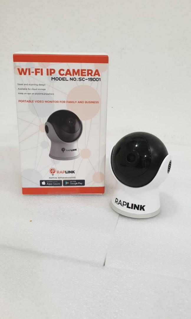 IP Camera (Category: Security Systems & CCTV Cameras) located in Singapore. Submitted by ryansiaa (Listing ID 265766980, Image 1). Description: RAPLINK IP Camera Camera specifications -Full HD 1080P -Wide angle 115° -Night vision -Two-way communication -Motion detection -Decibel detection -SD card recording Price is inclusive of 1 year warranty.