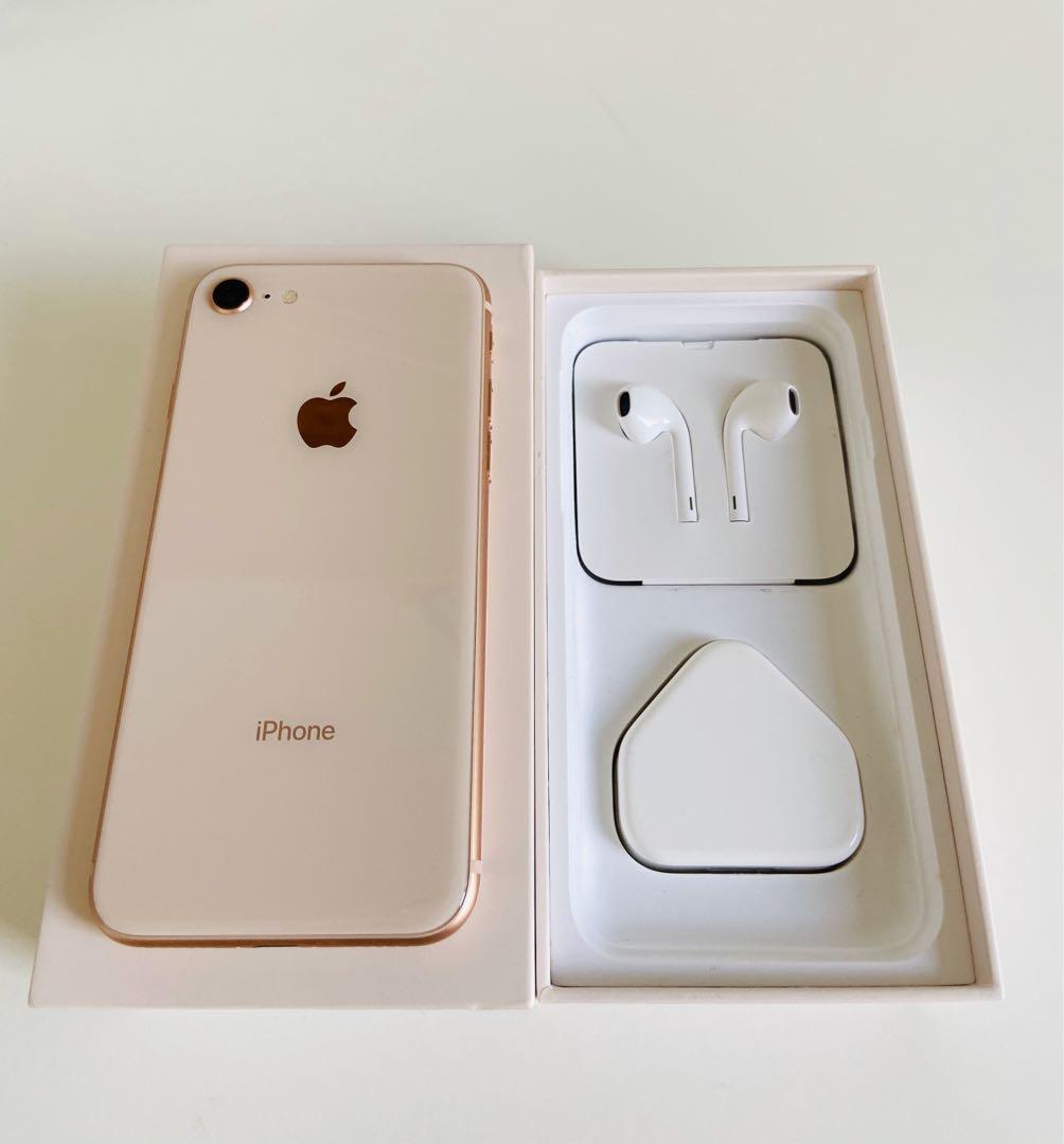 iPhone 8 Gold 64GB (full set), Mobile Phones & Gadgets, Mobile 