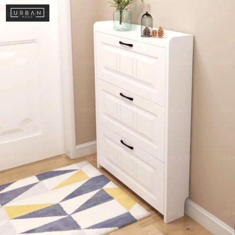 Lacie Victorian Ultra Slim Shoe Cabinet Furniture Shelves