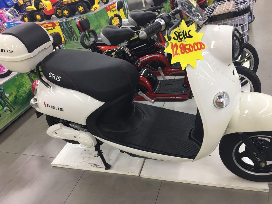 Motor Listrik Selis Scootic bisa cicilan pake ktp, Motor di Carousell